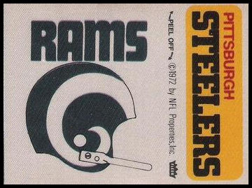 Los Angeles Rams Helmet Pittsburgh Steelers Name